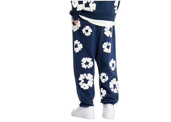 Denim Tears The Cotton Wreath Sweatpants Navy