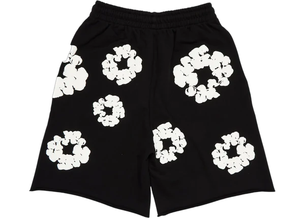 Denim Tears The Cotton Wreath Shorts Black