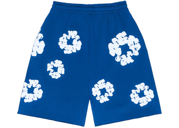 Denim Tears The Cotton Wreath Shorts Royal Blue
