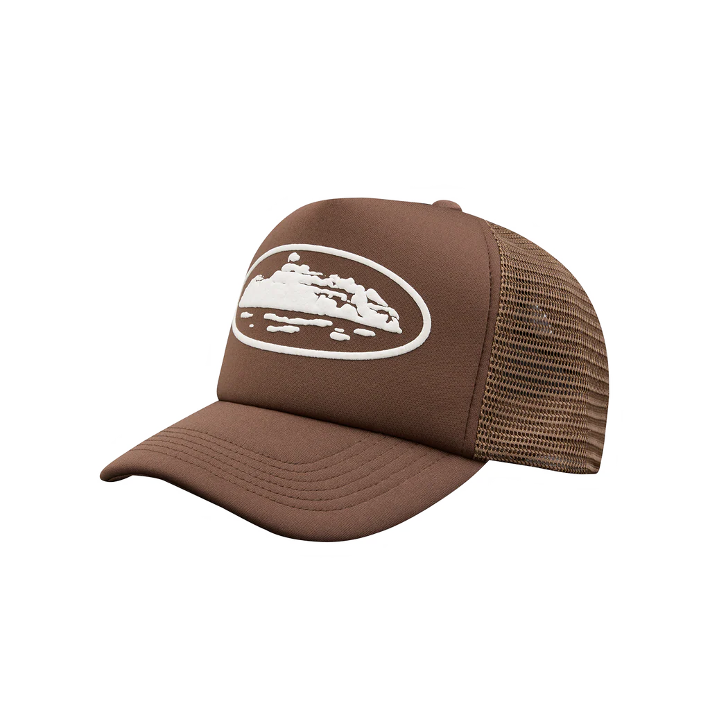 Corteiz Island Puff Print Tucker Hat Brown