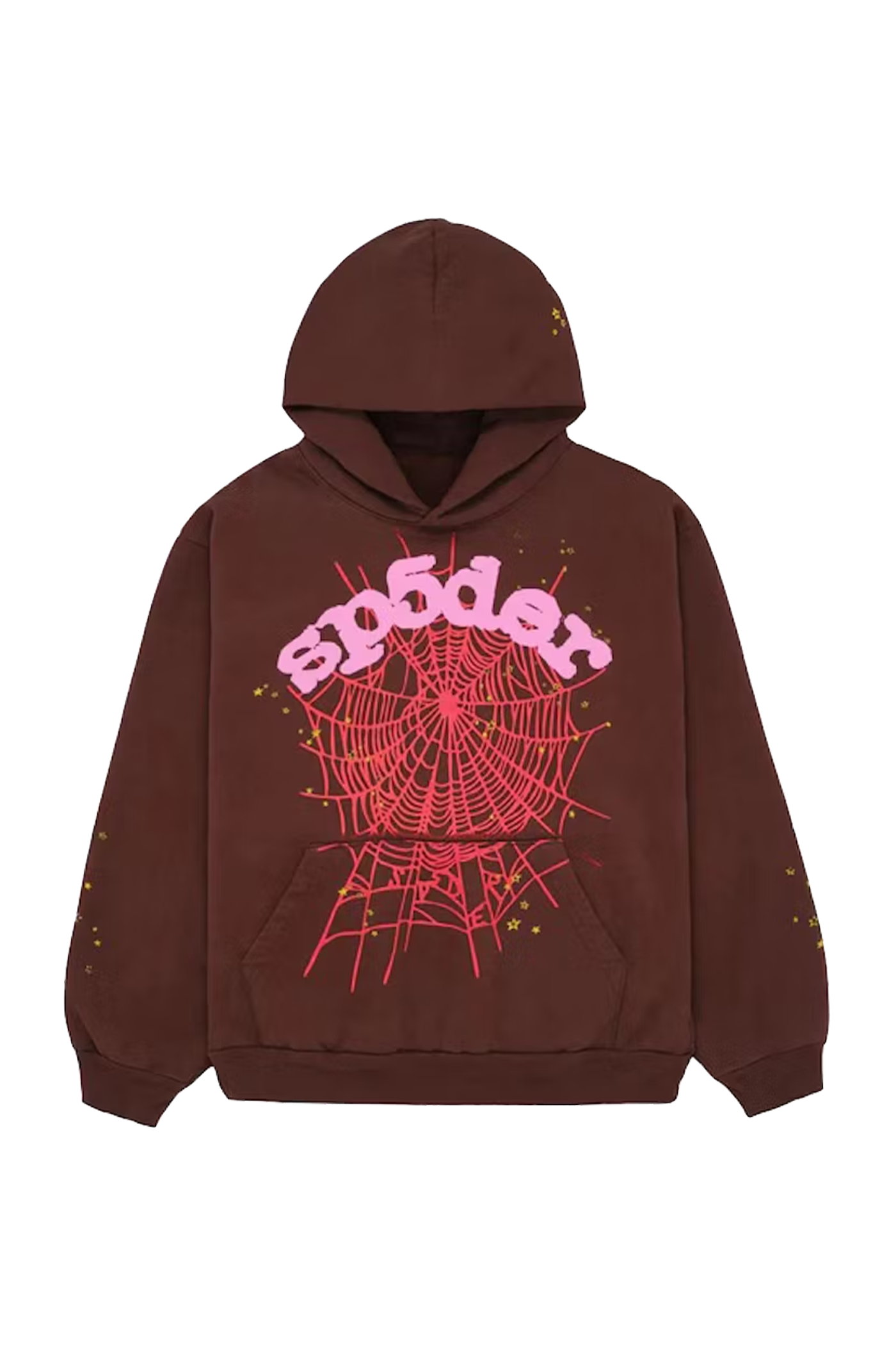 Sp5der Web Hoodie Brown