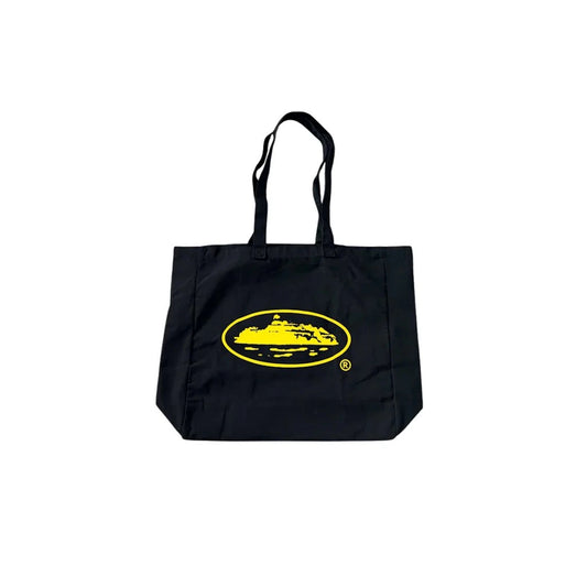 Corteiz Alcatraz Tote Bag Black Yellow