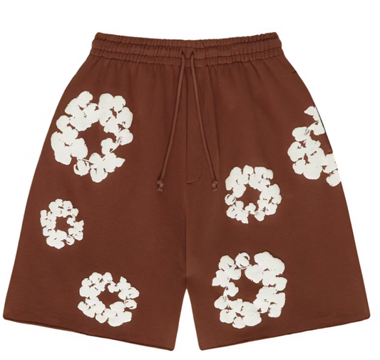 Denim Tears The Cotton Wreath Shorts Brown