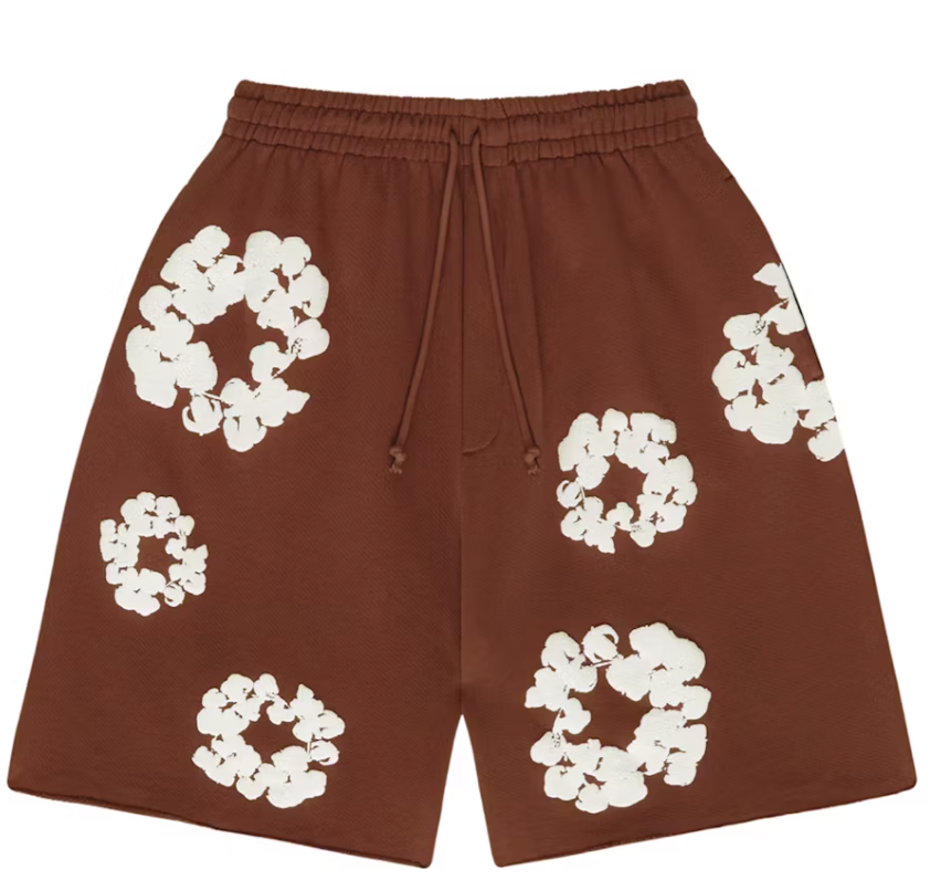 Denim Tears The Cotton Wreath Shorts Brown