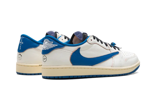 Air Jordan 1 Retro Low OG SP Fragment x Travis Scott Sail Military Blue