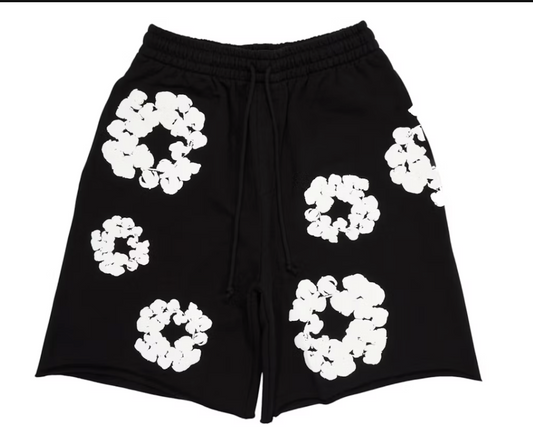 Denim Tears The Cotton Wreath Shorts Black
