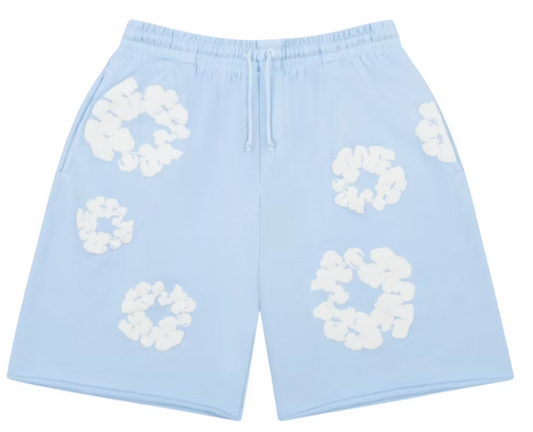 Denim Tears The Cotton Wreath shorts Powder Blue