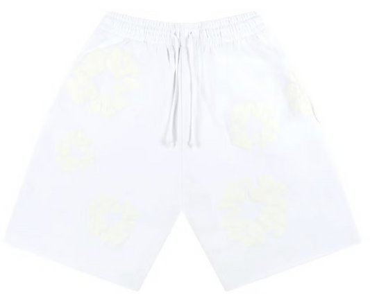 Denim Tears Mono Cotton Wreath Shorts White