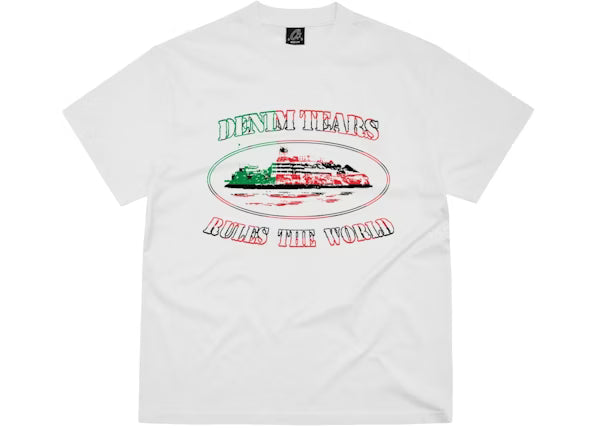 Corteiz x Denim Tears Cortears OG Alcatraz Tee White