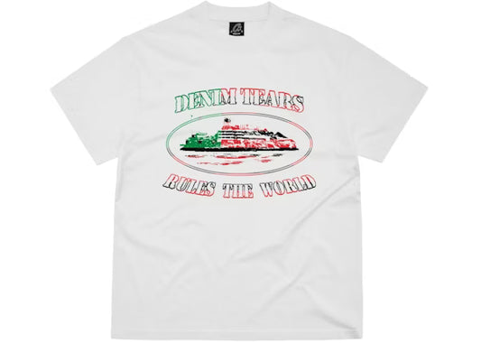 Corteiz x Denim Tears Cortears OG Alcatraz Tee White