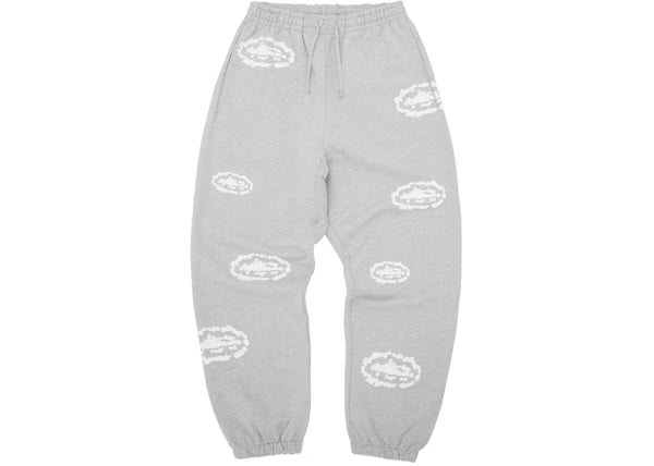 Corteiz x Denim Tears Island Wreath Sweatpant Grey