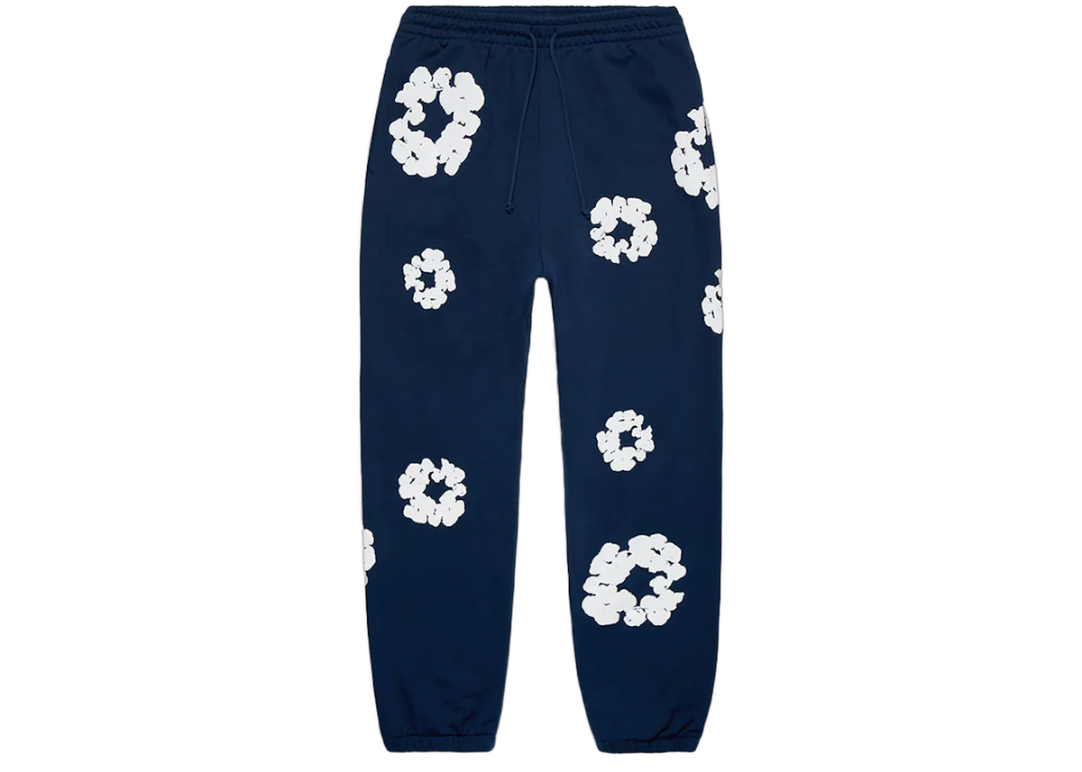 Denim Tears The Cotton Wreath Sweatpants Navy