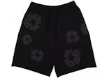 Denim Tears Cotton Wreath Shorts Black Monochrome