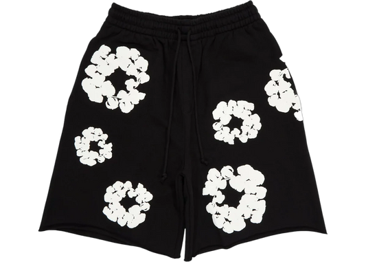 Denim Tears The Cotton Wreath Shorts Black