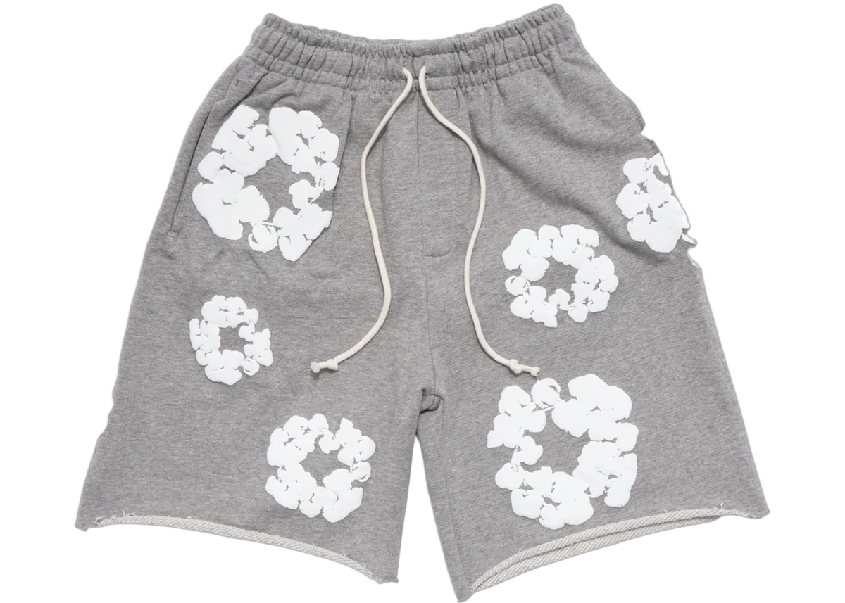 Denim Tears The Cotton Wreath Shorts Grey
