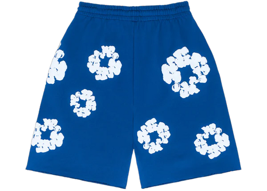 Denim Tears The Cotton Wreath Shorts Royal Blue