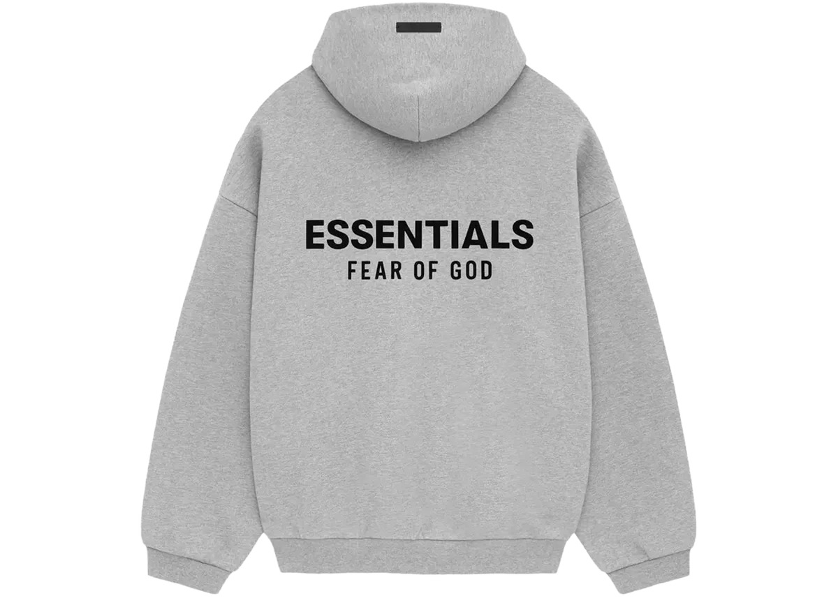 Fear Of God Essentials Fleece Hoodie Light Heather Gray