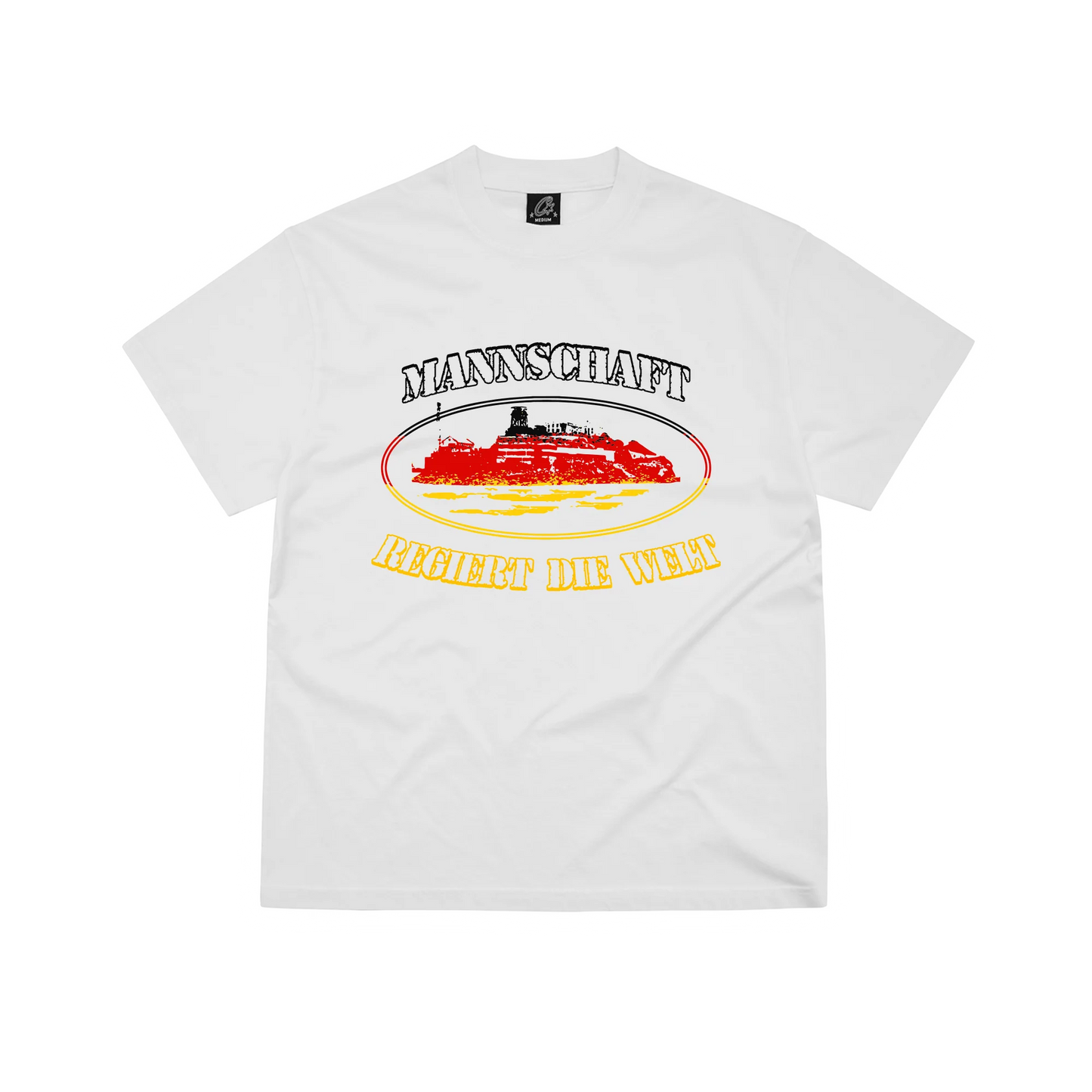 Corteiz Germany Alcatraz Tee White