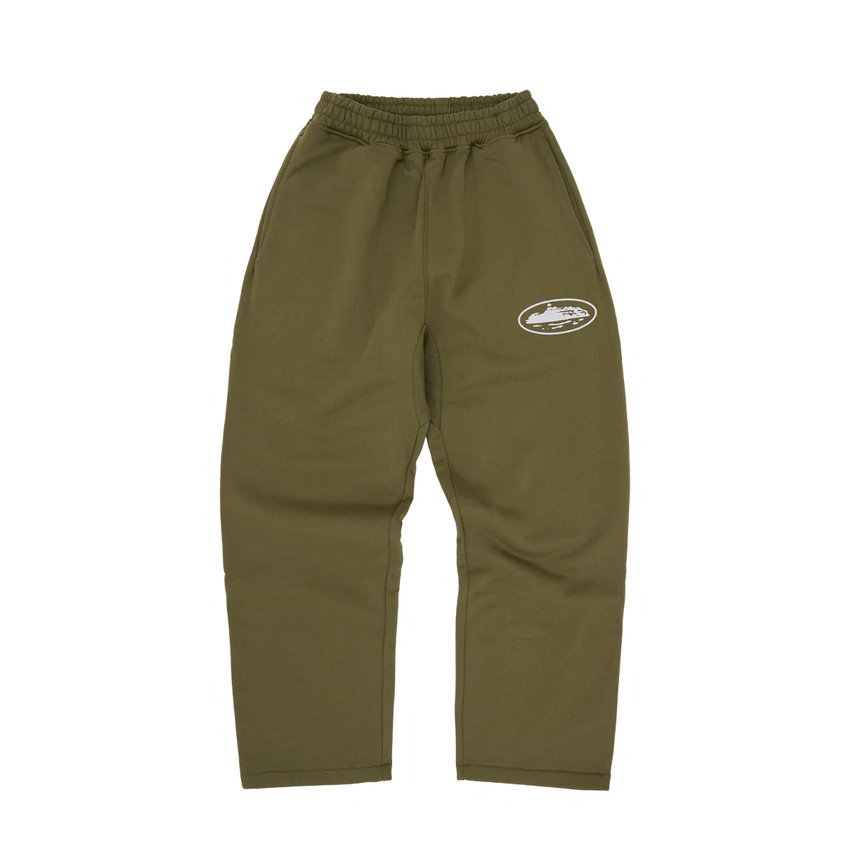 Corteiz Island Puff Print Sweatpant Olive