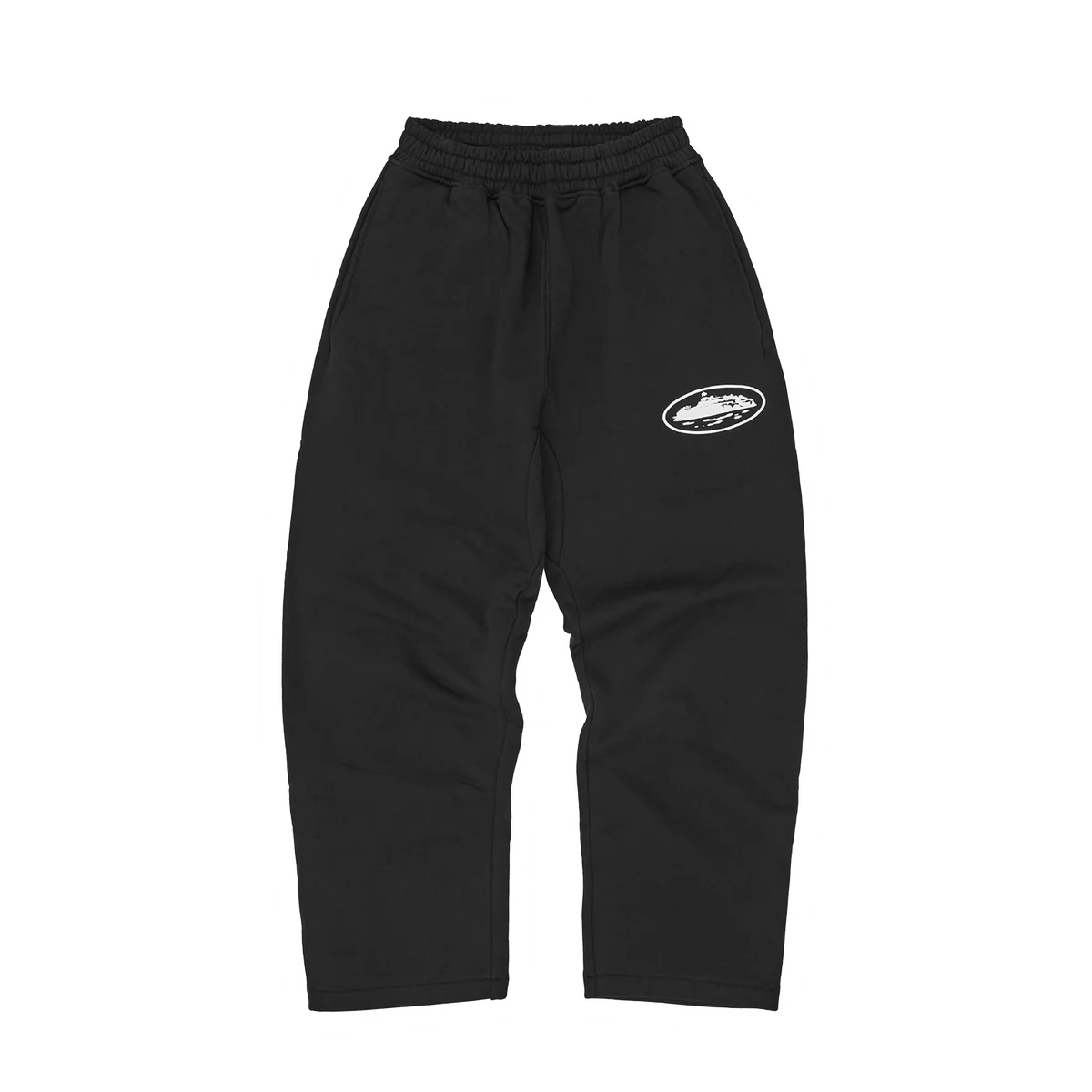 Corteiz Island Puff Print Sweatpant Black