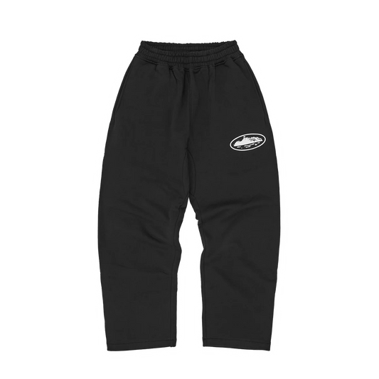 Corteiz Island Puff Print Sweatpant Black