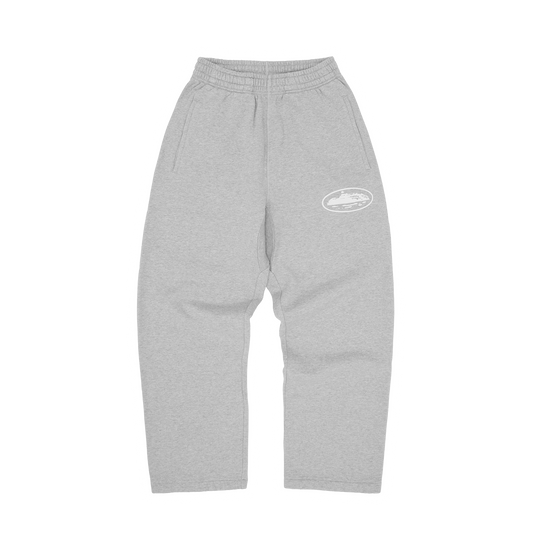 Corteiz Island Puff Print Sweatpant Heather Grey