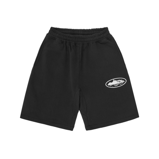 Corteiz Island Puff Print Sweatshort Black