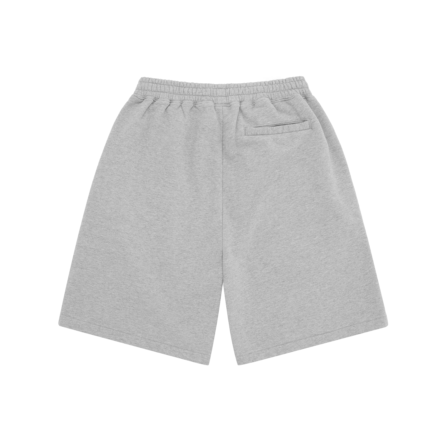 Corteiz Island Puff Print Sweatshort Heather Grey back
