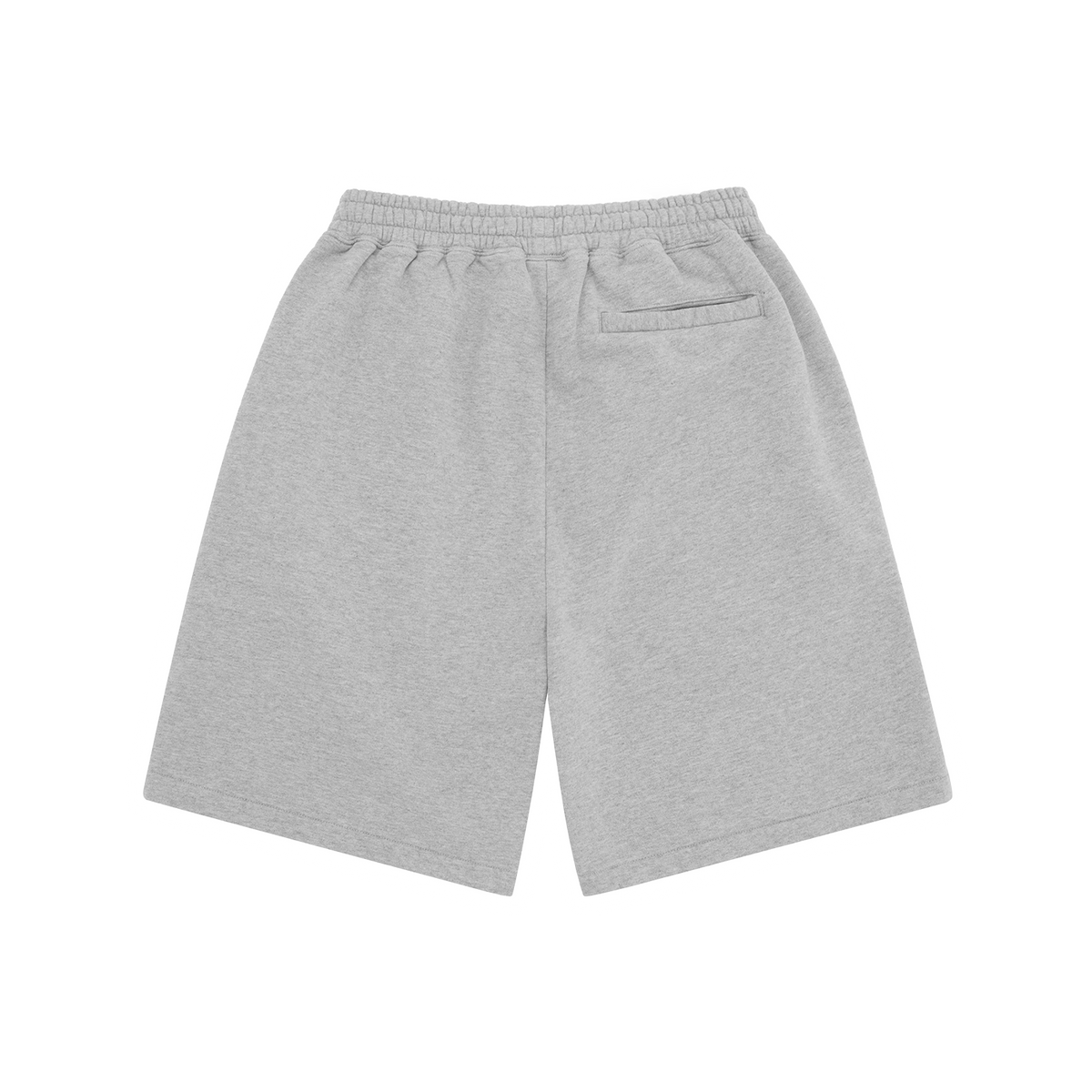 Corteiz Island Puff Print Sweatshort Heather Grey back