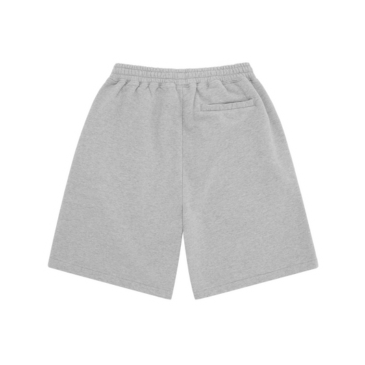 Corteiz Island Puff Print Sweatshort Heather Grey back
