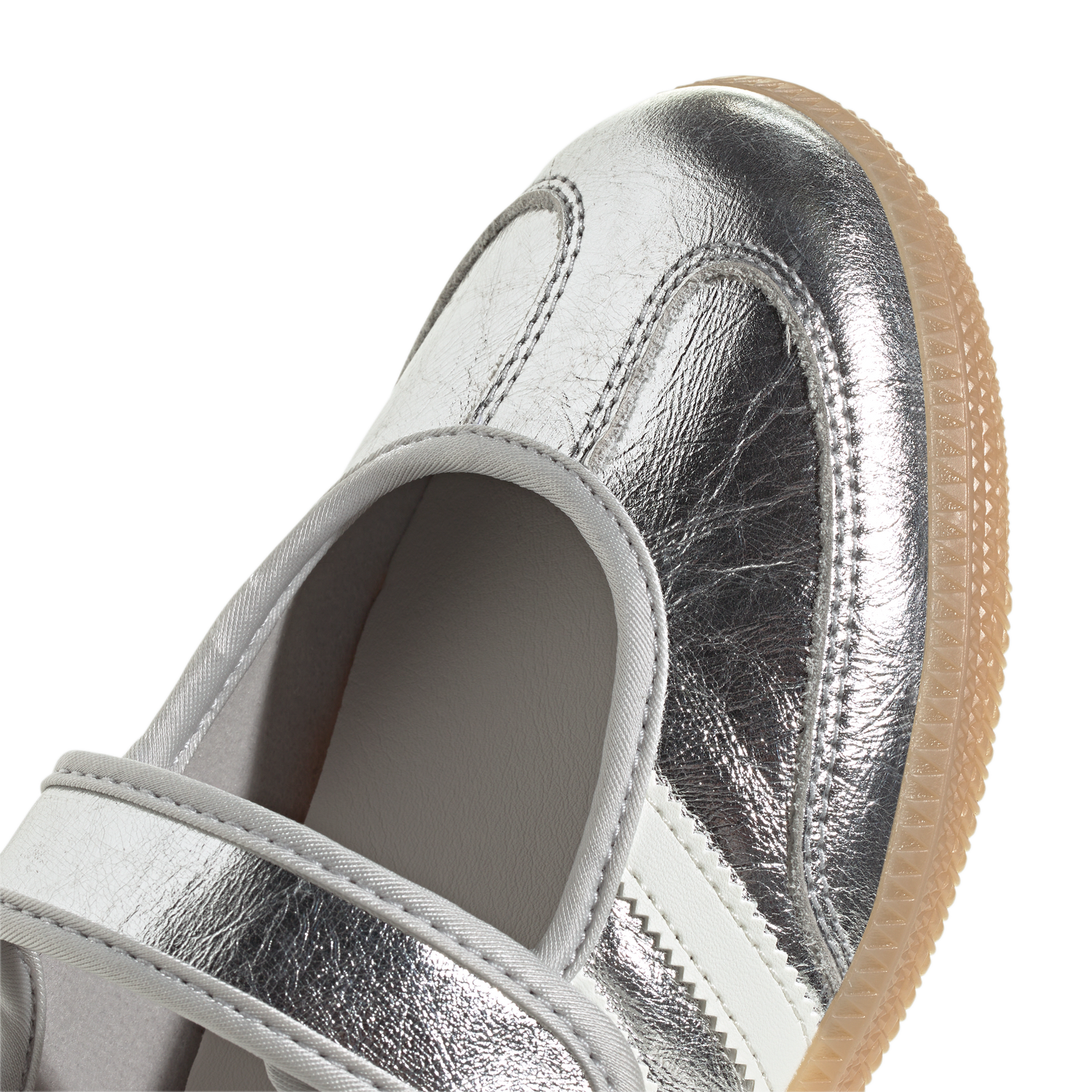 Adidas Samba Jane Silver Metallic Off White - detail
