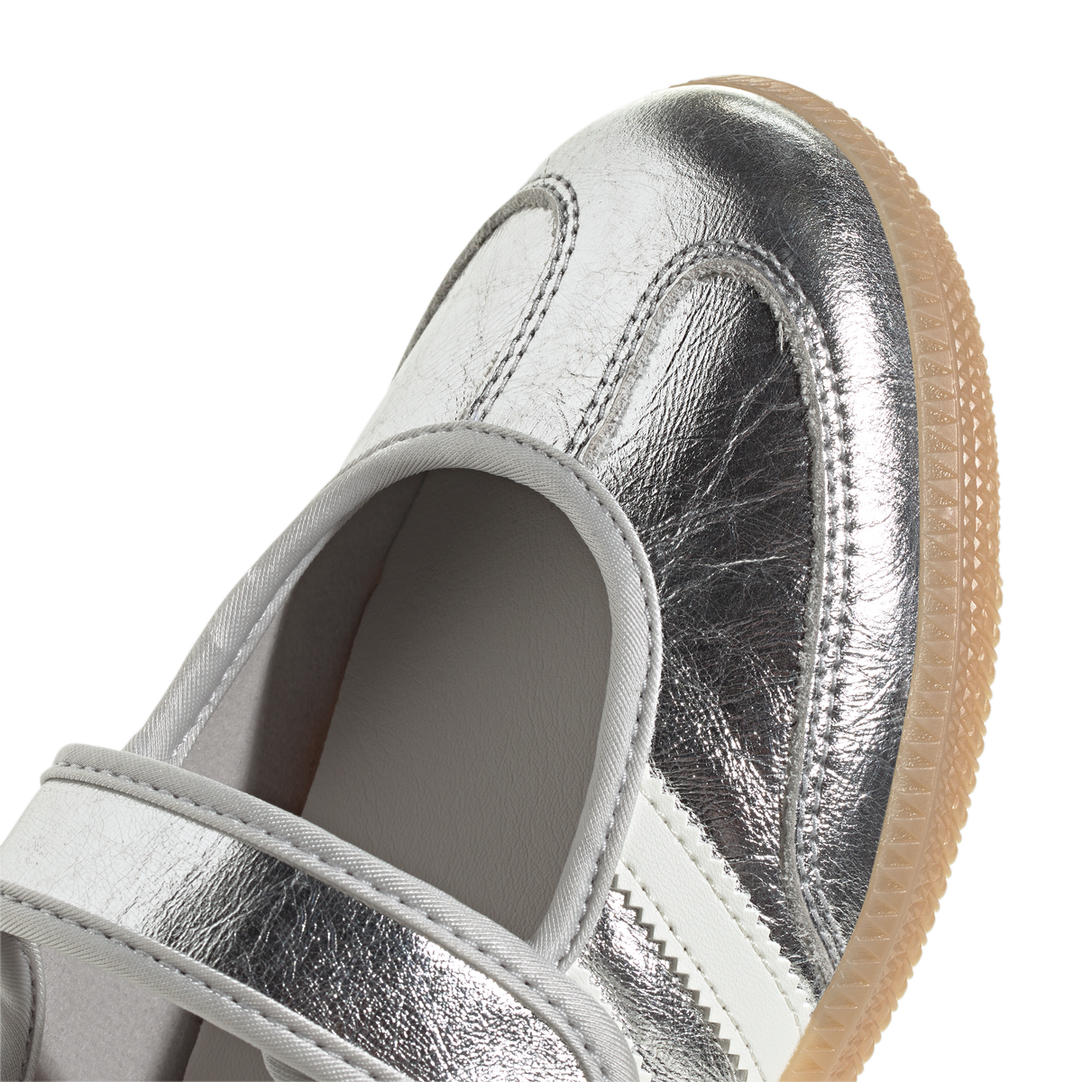 Adidas Samba Jane Silver Metallic Off White - detail
