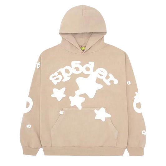 Sp5der Beluga Hoodie Sand