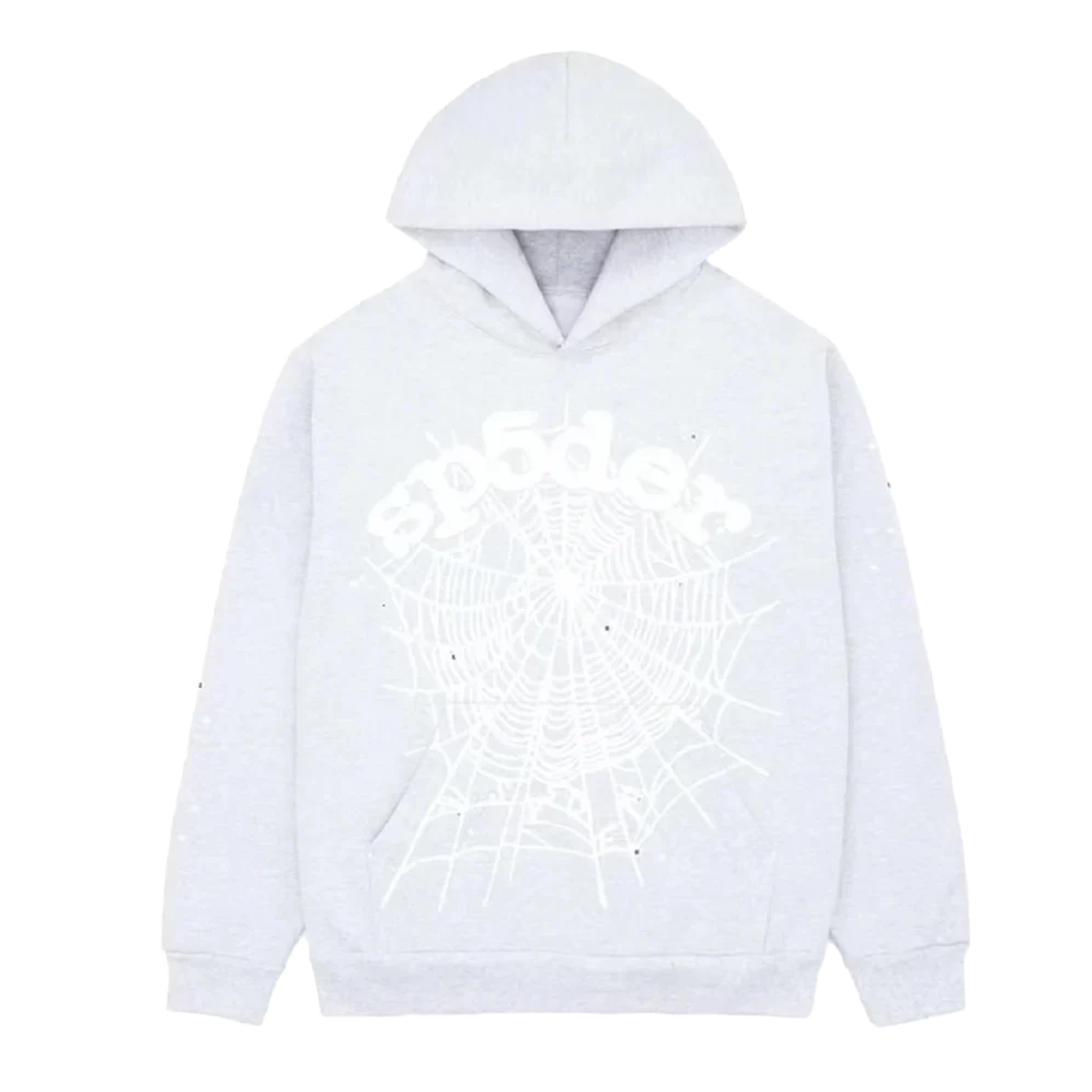 Sp5der OG Web Hoodie Heather Grey