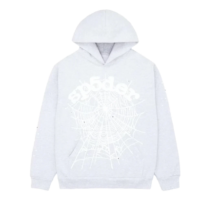 Sp5der OG Web Hoodie Heather Grey