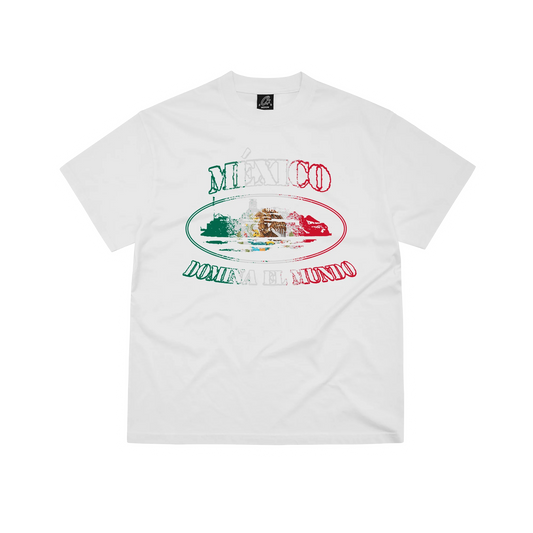 Corteiz Mexico Alcatraz Tee White