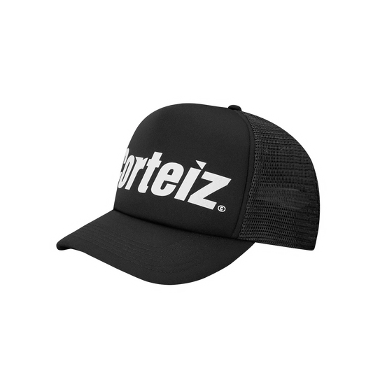 Corteiz Rental Trucker Hat Black