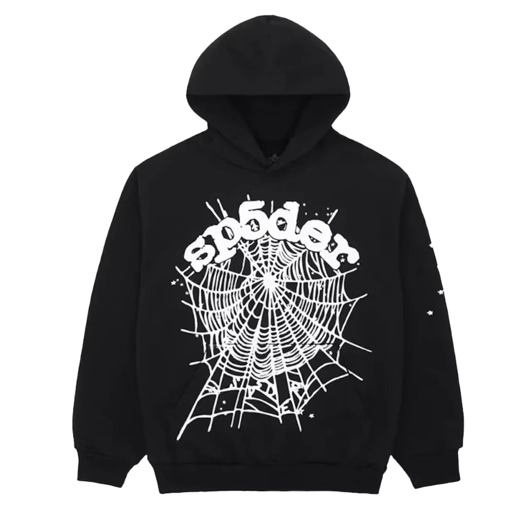 Sp5der OG Web Hoodie Black