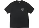 Stussy Classic Gear Pigment Dyed Tee Black