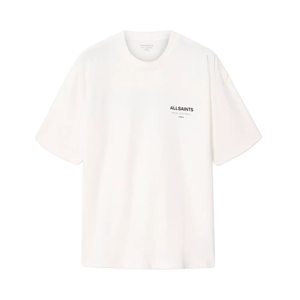 ALLSAINTS Underground Oversized Crew Neck T-Shirt Ashen White