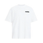 ALLSAINTS Redact Oversized Embroidered Logo T-Shirt Ashen White