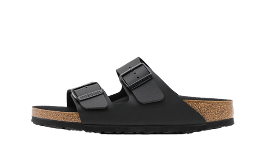 Birkenstock Arizona Birko Flor Black Black Foot Bed