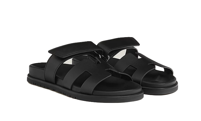 Hermes Chypre Sandals Black