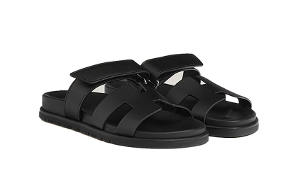 Hermes Chypre Sandals Black