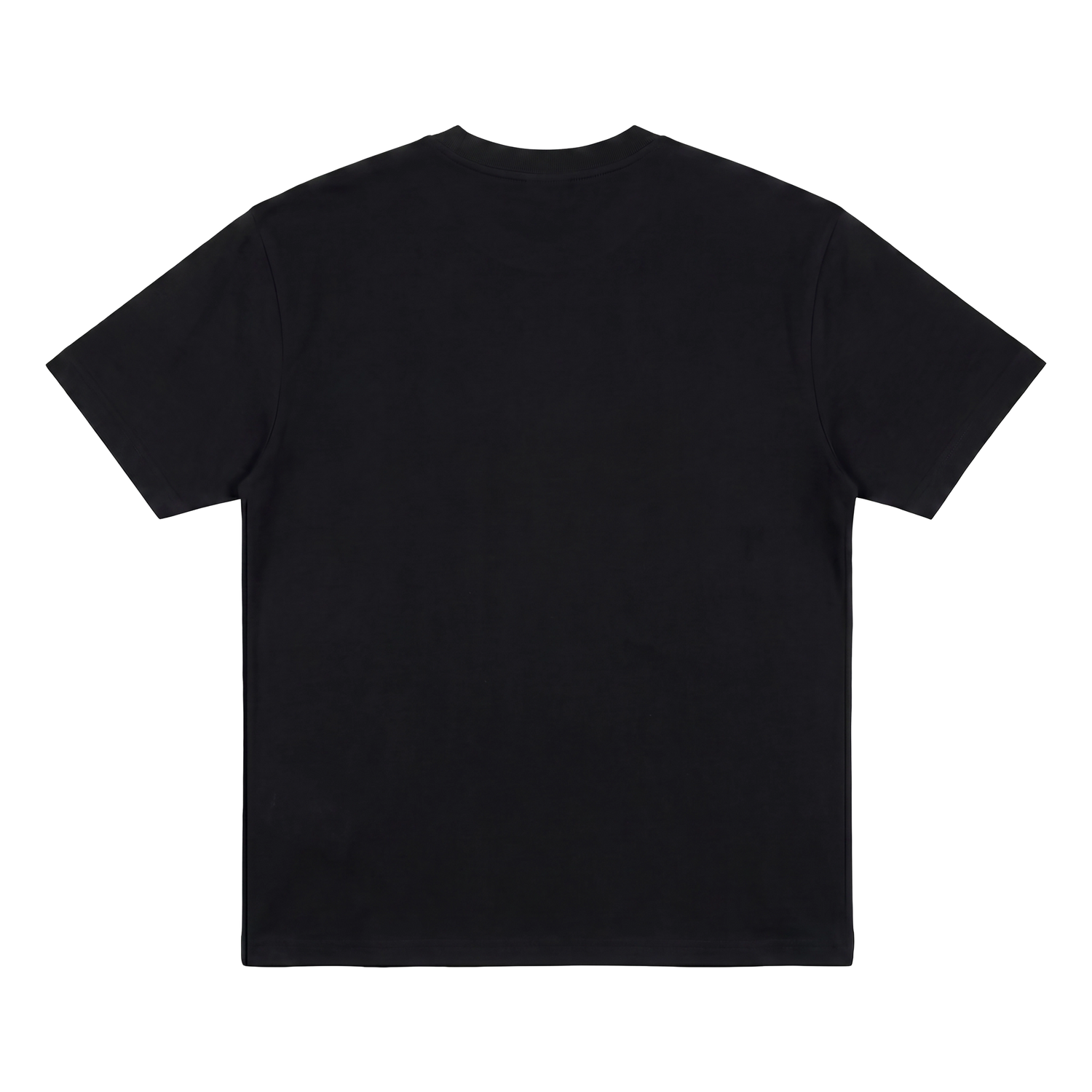 Black Distressed Logo Tee