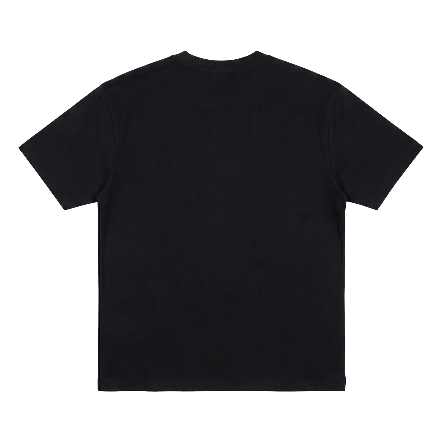 Black Distressed Logo Tee