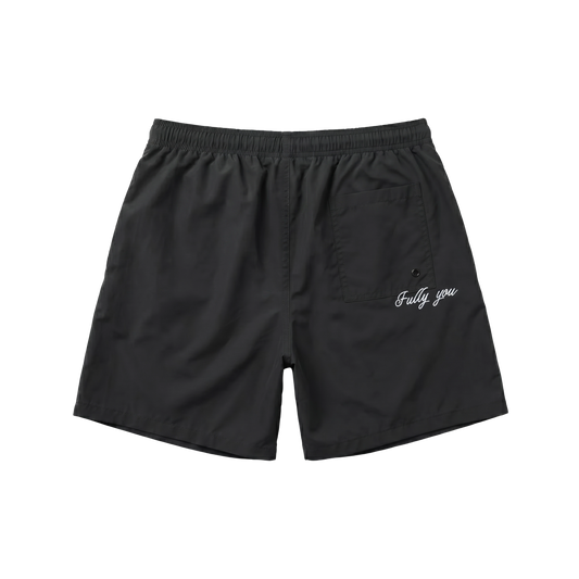 Fully You Black Swim Shorts