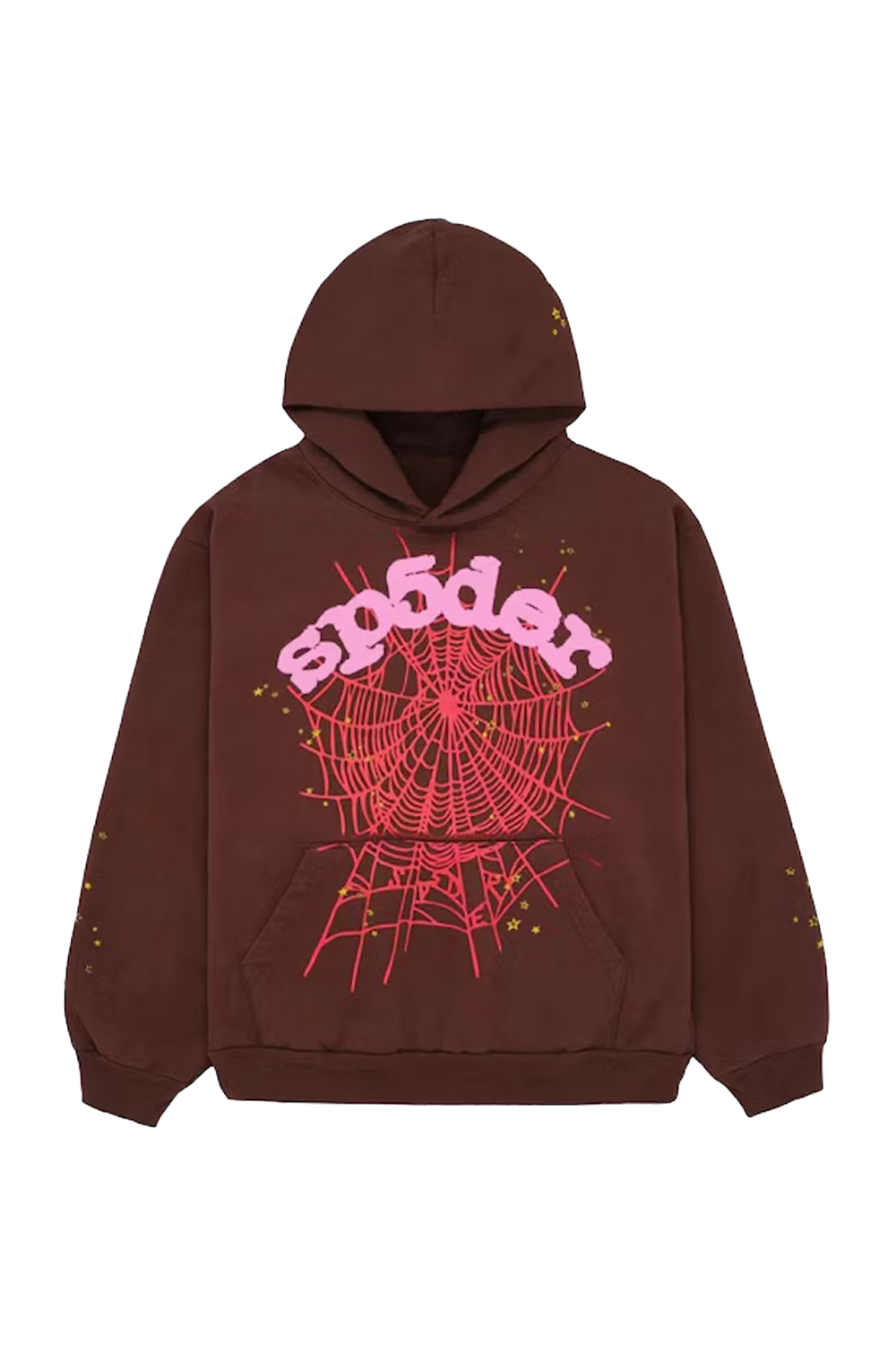 Sp5der Web Hoodie Brown