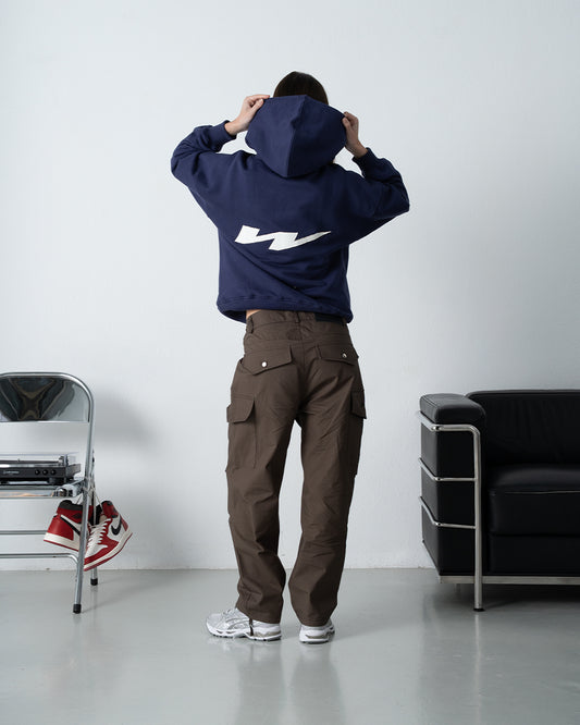 W Patch Hoodie Navy