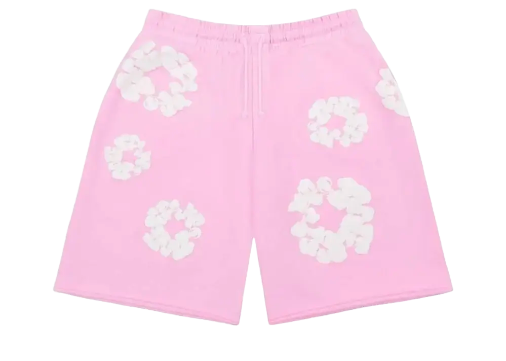 Denim Tears The Cotton Wreath Shorts Powder Pink